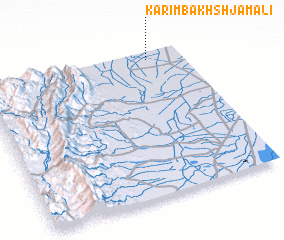 3d view of Karīm Bakhsh Jamāli