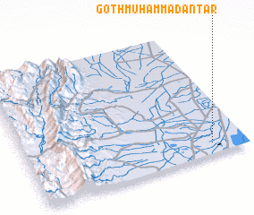 3d view of Goth Muhammad Antar