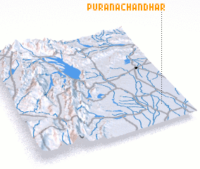 3d view of Purāna Chandhar