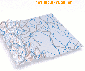 3d view of Goth Hāji Mewa Khān