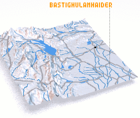 3d view of Basti Ghulām Haider