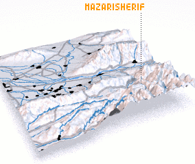 3d view of Mazari-Sherif