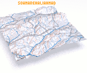 3d view of Sowmāreh ‘Alī Aḩmad