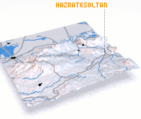 3d view of Ḩaẕrat-e Solţān