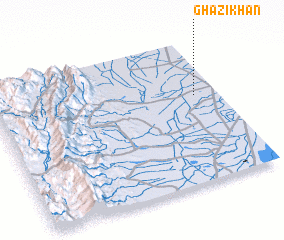 3d view of Ghāzi Khān