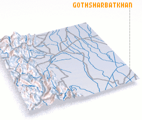 3d view of Goth Sharbat Khān