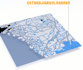 3d view of Goth Hāji Abdul Rahmān