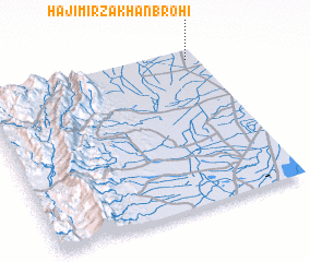 3d view of Hāji Mirza Khān Brohi