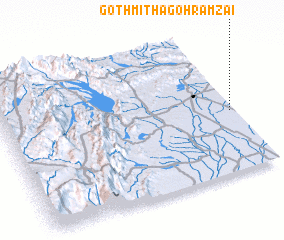 3d view of Goth Mitha Gohrāmzai
