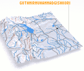 3d view of Goth Mīr Muhammad Gishkori