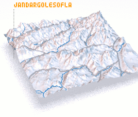 3d view of Jandar Gol-e Soflá