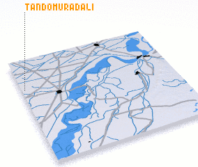 3d view of Tando Murād Ali