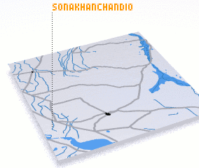 3d view of Sona Khān Chāndio