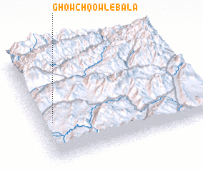 3d view of Ghowch Qowl-e Bālā