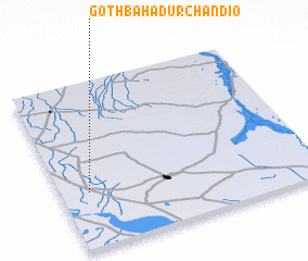 3d view of Goth Bahādur Chāndio