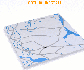 3d view of Goth Hāji Dost Ali