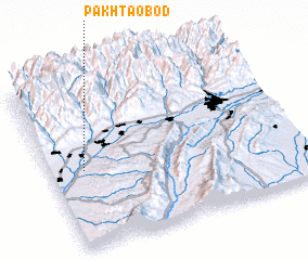 3d view of Pakhtaobod