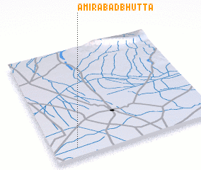 3d view of Amīrābād Bhutta