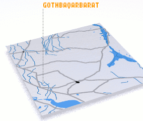 3d view of Goth Bāqar Barat