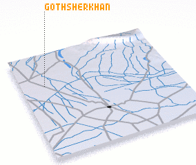 3d view of Goth Sher Khān