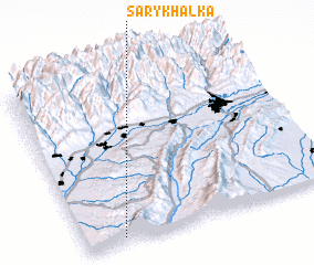 3d view of Sary-Khalka