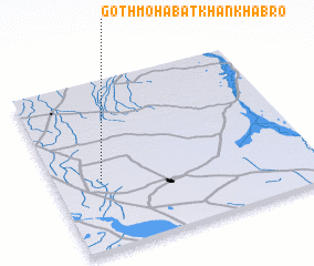 3d view of Goth Mohabat Khān Khabro