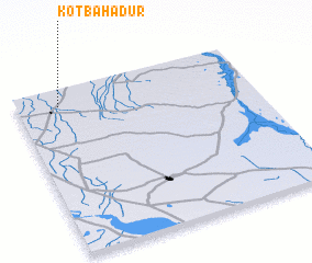 3d view of Kot Bahādur