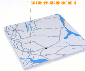 3d view of Goth Mīr Muhammad Sabki