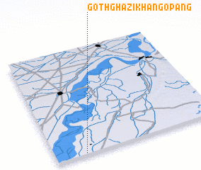 3d view of Goth Ghāzi Khān Gopāng