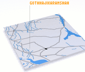 3d view of Goth Hāji Karam Shāh