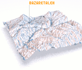 3d view of Bāzār-e Tāleh