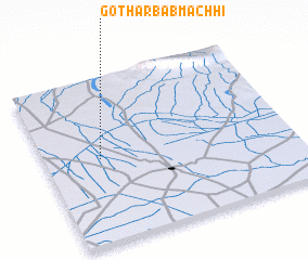 3d view of Goth Arbāb Māchhi