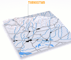 3d view of Türkistan