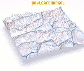 3d view of Qowl-e Afghān Gol