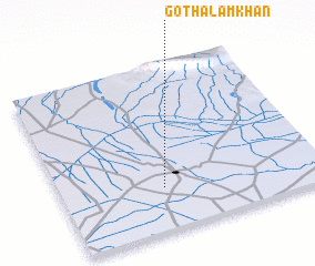 3d view of Goth Ālam Khān