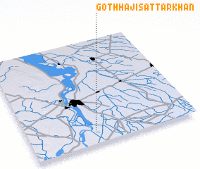 3d view of Goth Hāji Sattār Khān