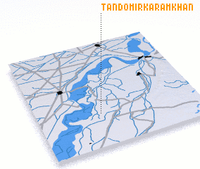 3d view of Tando Mīr Karam Khān