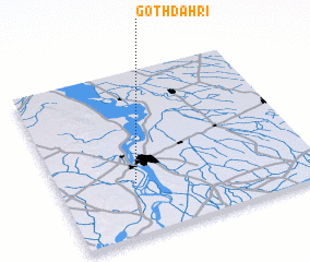 3d view of Goth Dāhri