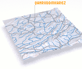 3d view of Qamruddīn Kārez