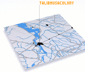 3d view of Tālib Mūsa Colony