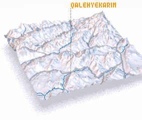 3d view of Qal‘eh-ye Karīm