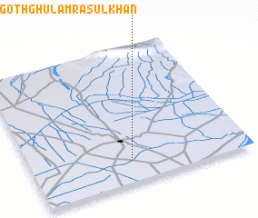 3d view of Goth Ghulām Rasūl Khān