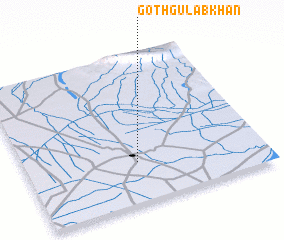 3d view of Goth Gulāb Khān