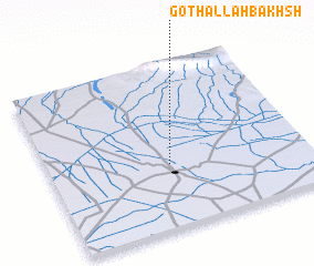 3d view of Goth Allāh Bakhsh
