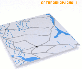 3d view of Goth Bakhar Jamāli