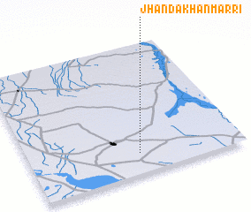 3d view of Jhanda Khān Marri