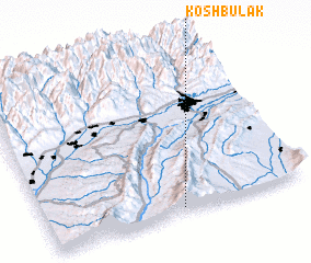3d view of Kosh-Bulak