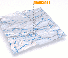 3d view of Shāh Kārez
