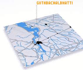 3d view of Goth Bachal Bhatti