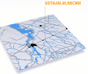 3d view of Goth Jalāl Māchhi